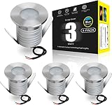 Landscapestation 4-Packs LED Swimming Pool Lights, IP68 Waterproof Underwater Blue Light, 3W Low Vol