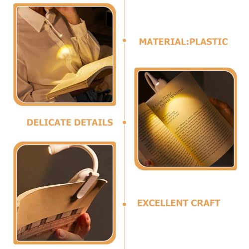 Luz de lectura para libro con clip ajustable y protección ocular 3