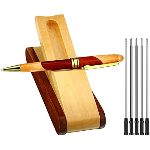 Luxury Wooden Ballpoint Pen Set with Display Cover