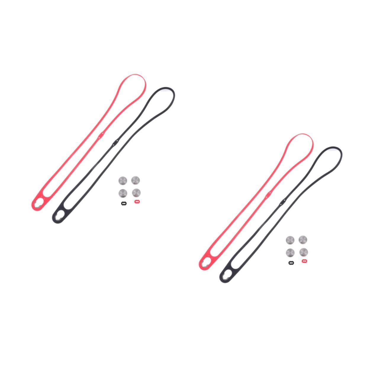 Gadpiparty 2 Set Cinghie Per Cellulari Cordino Sospeso Sicurezza Di Moda Intrecciata Tessuto Carino Telefono Cinturino in Silicone Telefonici Tracolla Gel Di Silice Rosso 2 Pezzi*2