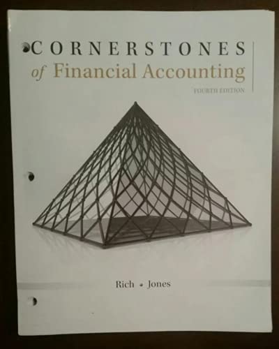 Cornerstones of Financial Accounting