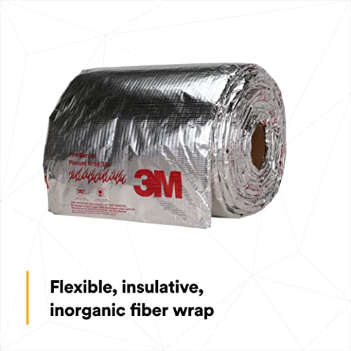 3M Fire Barrier Plenum Wrap 5A+, 1/2 In X 24 In X 50 Ft #TOP3