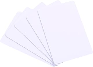 20 Pack-Premium Blank PVC Cards, Lumanious CR80 30Mil (CR8030) Graphic Quality White Plastic Cards for Most Photo ID Badge Printers