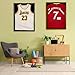 Jersey Wooden Frame Display Case -Shadow Box with 98% UV Protection Acrylic and Hanger for L or XL Baseball Basketball Football Hockey Sport Shirt and Uniform Gifts for Men (Black, 1 Pack)