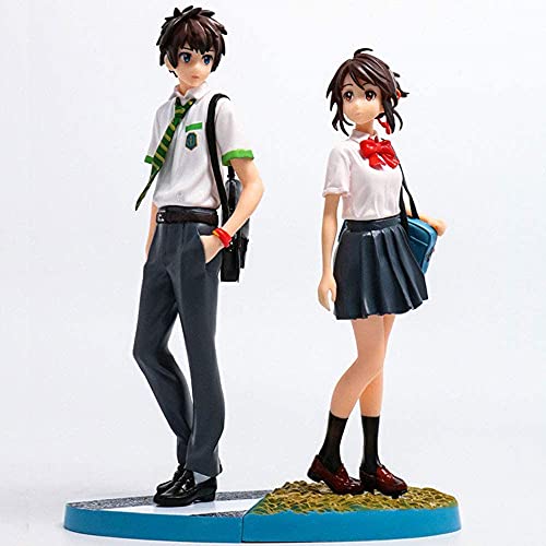 LIGUOZHONG Miyamizu Mitsuha Anime Figures Cartoon Game Caractère Modèle Statue Figure Jouet Collectionnables Décorations Favori par Anime Fan Kids Cadeau Cover
