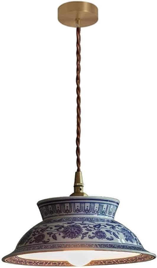 Suspension vintage en céramique pour illuminer votre entrée avec charme