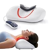 3 in 1 Nackenmassagegerät Elektrisch, EMS Massagegerät Nacken mit Vibrations und Traktionsfunktionen, 3 Modi, 9-stufige Airbag-Stärke für Wirbelsäulenhaltung und Nackenschmerzen
