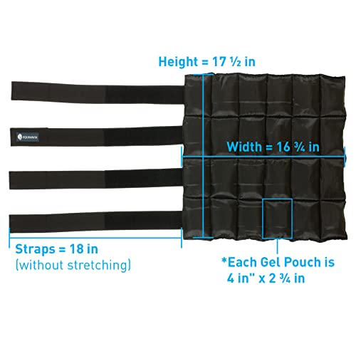 image for Equinavia Cool Relief Therapy Ice Boots Leg Wraps Pair for Horses, Gel