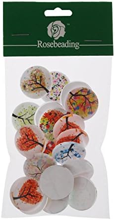 25mm Round One Style Mix Pattern Photo Glass Cabochon-20pcs/lot (C4315)