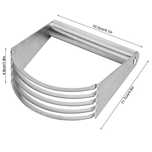Stainless Steel Butter Cutter, Pastry Blender Multi-Purpose Dough Blender Heavy Duty Pastry Cutter Dough Flour Metal Mixer Cutter #TOP4