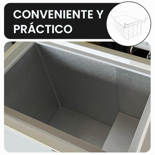 Cesta de congelador ajustable ABOOFAN con separadores para optimizar espacio en vertical 5
