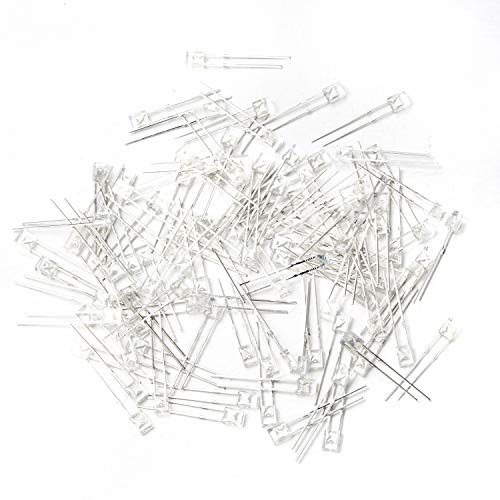 Chanzon 100 Pcs 2X3X4 Green Led Diode Lights 234 (Square Clear Transparent Dc 3V 20Ma) Bright Lighting Bulb Lamps Electronics Components Indicator Light Emitting Diodes #TOP4