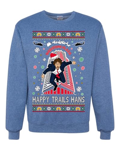 Wild Bobby Nakatomi Plaza Christmas Party 1988 Classic McClane Die Hard Ugly Christmas Sweater Crewneck Sweatshirt