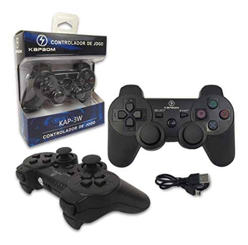 Controle Ps3 Playstation Sem Fio Wireless + Cabo Carregador