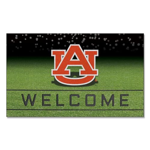 FANMATS NCAA Auburn Tigers Crumb Rubber Door Mat