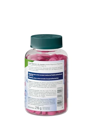 Kneipp Magnesium + B12 Gummies - Citratqualität - Für Muskeln, Energie und Nerven - vegan - 60 Stück
