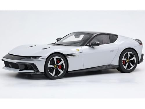 BBR P18248B�ɂ��12Cilindri Bianco Artico (�A�[�e�B�b�N �z���C�g) �u���b�N�g�b�v�ƃf�B�X�v���C�P�[�X�t������� ���E48�� 1/18���f���J�[
