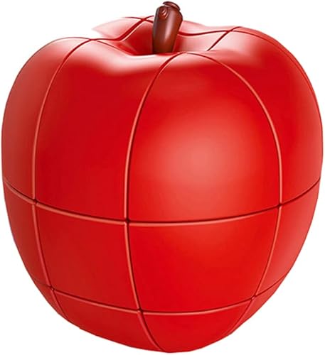 3D cubo de frutas 3 × 3 cubo de velocidad mágico juguetes educativos para niños rompecabezas cubo cerebro teeaser (manzana)