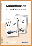 Anlautkarten für den Klassenraum - Druckschrift: 41 Anlautkarten, praktisch für den Klassenraum, 170 Gramm, A4 auch geeignet zum Laminieren (Mein Sternchenheft)