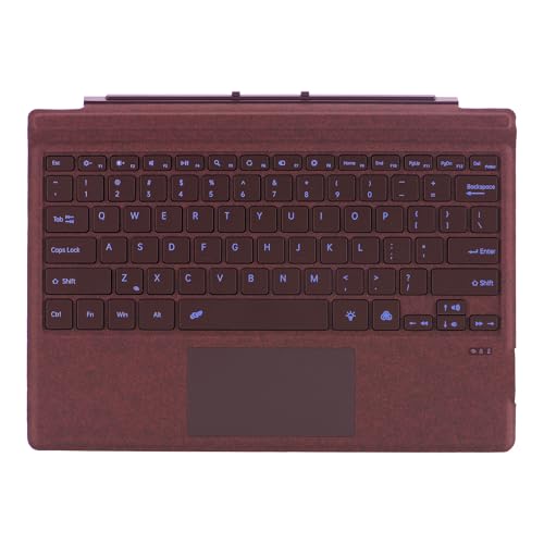 Clavier Bluetooth bordeaux pour Surface Pro 7/6/5/4/3 avec pavé tactile