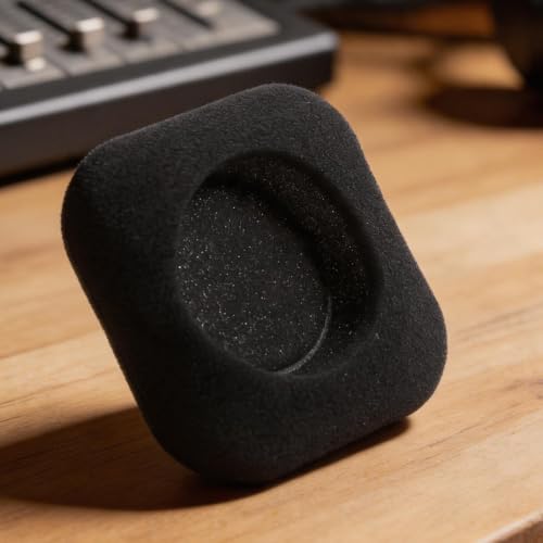 RiseNova Coussinets d'oreille en mousse souple compatibles avec les casques Logitech H150 H151 H130 H250, légers et respirants, noirs – vue 3