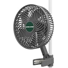 Mars Hydro M6 Grow Tent Fan, 10 Speeds Powerful Oscillating Clip Fan with Low Noise for Hydroponic Plants and Ventilation Circulation with Convenient APP/WiFi Control