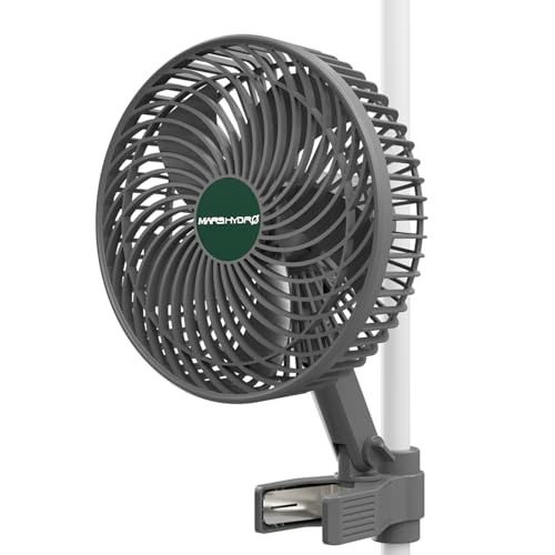 Bestron ACF15 2-in-1 Tisch-/Clip-Ventilator, Vertikal und horizontal verstellbar, Höhe: 33 cm, Ø 19 cm, 15 W, Weiß 12 MARS HYDRO M6 Grow Ventilator Oszillierend,10 Windstufen,APP/WiFi Steuerung über iHub oder iControl Clip Ventilator Growbox Growzelt ,32DBA Leiser Lüfter für Umluft und Kühlung im Indoor Grow