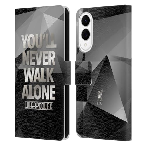 Étui portefeuille Liverpool FC Geo Gris pour Galaxy S25 Edge - Housse protection cuir