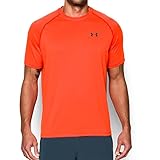 Under Armour Men's Tech Short Sleeve T-Shirt, Phoenix Fire/Stealth Gray, X-Large