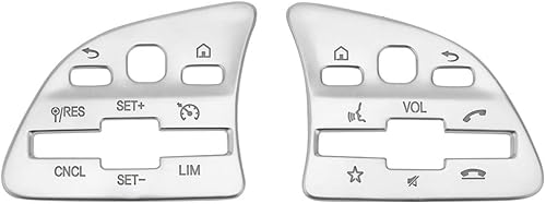 Miniatura 9 de Adhesivo decorativo plateado para volante de automóvil, compatible con Mercedes Benz A B GLA CLA GLS GLE CLS SL (modelo de flecha)