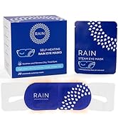 Rain Self Heating Steam Eye Mask for Dry Eyes - Warming Eye Compress with Moist Heat Therapy - Di...