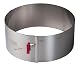 Tortenring Lares Kuchenring mit Klemmhebel, 18-30 cm Durchmesser