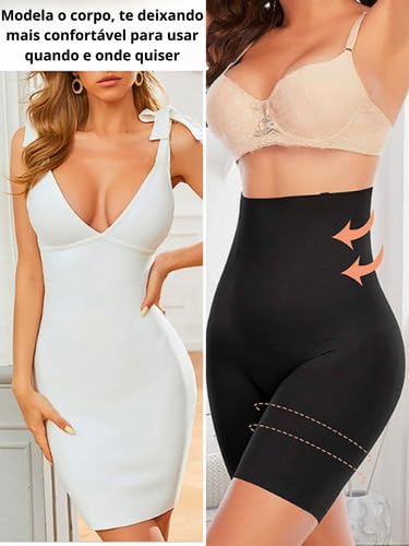 Kit 2 Short Modelador Aperta Modela Diminui Barriga Levanta Bumbum (Sortidos, M)