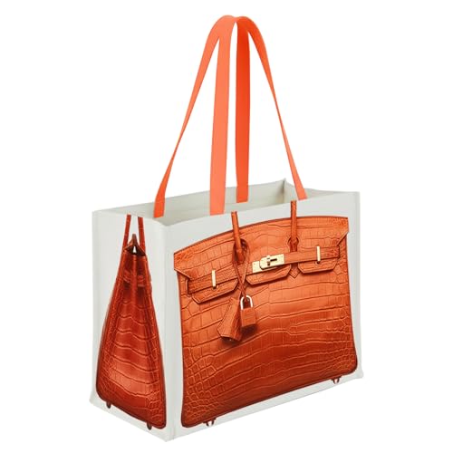 Bolso de lona chic con estampado de lujo miniatura 1