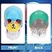 [Upgraded] Human Colorful Skull Anatomical Model,Winyousk Life Size Medical Colorful Skull Model,Anatomy Head Colorful Skull with Removable Skull Cap and Articulated Mandible(Europe/America)