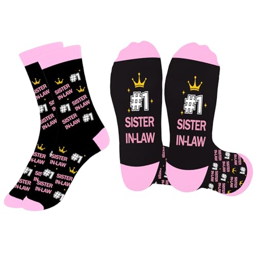 Liomxase Gifts for Sister-in-Law - Christmas Birthday Mother's Galentines Valentines Day Graduation Mothers Day Sister in Law Gifts,Best Sister-in-Law Gift,Stocking Stuffer,Sister in Law Socks
