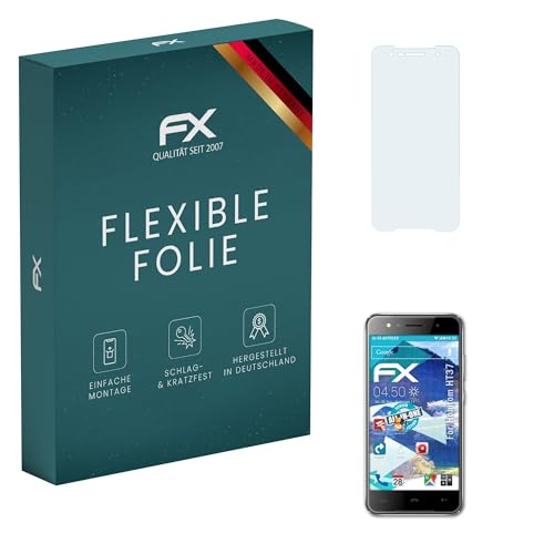 atFoliX Schutzfolie kompatibel mit Homtom HT37 Folie, ultraklare & flexible FX Bildschirmschutzfolie (3X)
