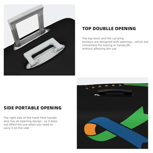 Travel Luggage Cover National Minority Health Month Fashion Washable Baggage Suitcase Protector Fit For Luggage Medium4