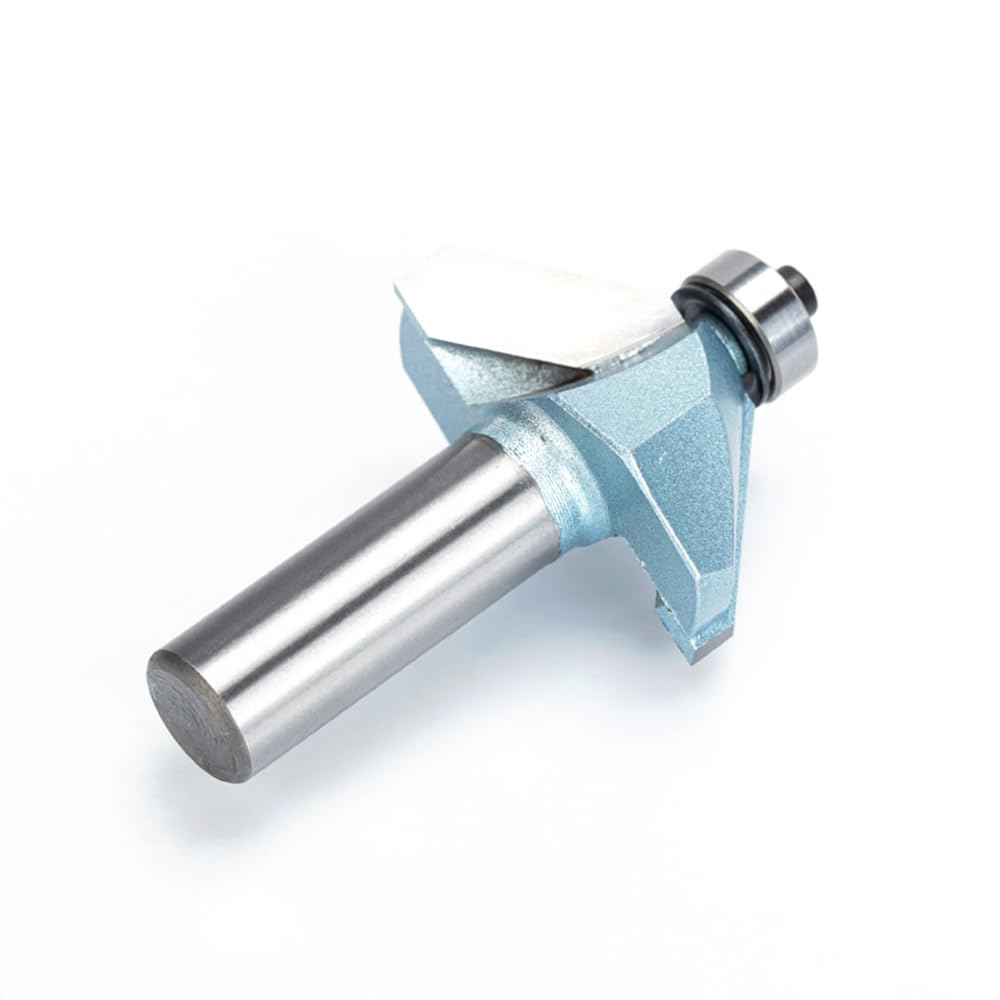 1/2" x 2", set di punte smussate per router con altezza di taglio di 45 gradi, frese per bordi in metallo duro per la lavorazione del legno, 1/2 o 1/4 gambo