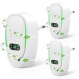 Eirolace Luftreiniger, Plug in Air Purifier, Air Purifier Ionizer Generator, Steckbarer Negativ Ionen Luftreiniger Für Büro, Zimmer, Badezimmer, Rauch, Haustiere, Geruch Säubern(3PCS)