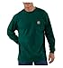 Carhartt Men's Workwear Pocket Long Sleeve T-Shirt Midweight Jersey Original Fit K126,Hunter Green,X-Large