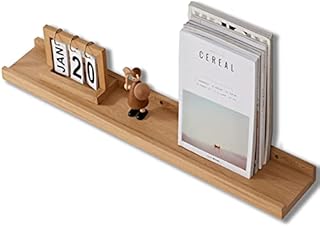 Floating Shelves Natural Wood 90cm - Floating Shelf Sturdy and Wall Mounted -Rustic Hanging Wall Shelf-Picture Ledge Shelves for Living Room, Office, Bedroom, Bathroom, Kitchen