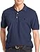IZOD Men's Newport Oxford Solid Short Sleeve Polo, Midnight, Medium