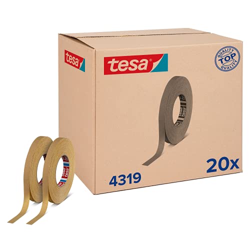 Image of Tesa 4319 High Ekrepptes Paper Tape for Painting and Applications, Gewerbliches Container with 120 Rolls, 04319-00005-00
