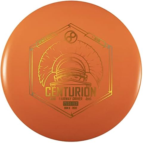 Infinite Discs | Centurion | Precision Disc Golf Control Driver | I-Blend (Orange, 173-176 Grams) Cover