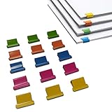 Tesrin Binder Clips Colorful Refill for Office School,40 Sheet Capacity, Only 100 Metal Refill Clips(Clamp Stapler not Included)