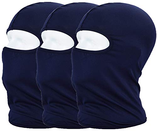 MAYOUTH Sturmhaube Balaclava UV Schutz Gesichtsmasken für Radfahren Outdoor Sports Vollgesichtsmaske Breath, Navy blau, M