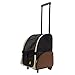 FrontPet Airline Approved Rolling Pet Travel Carrier with Wheels and Backpack Straps, 12" W x 14.5" L x 19.5" H, Air Travel Pet Carrier, Airport Pet Carrier