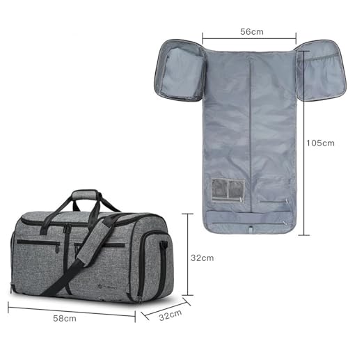 Foldable Business Travel Bag Large Capacity Suit Storage Handbag Short Trip Luggage Pack Commuting Duffel Bag4