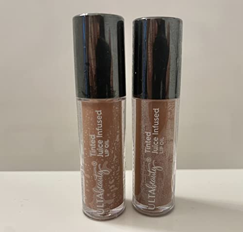 Ulta Beauty Tinted Juice Infused Lip Oil ~ Travel Set of 2 ~ Buff Babe